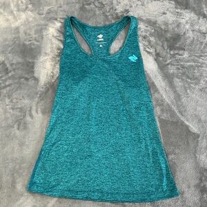 Rabbit Brand Women's Teal Racerback Tank Top. Size Small